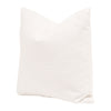 throw pillow square natural down filled boucle white fabric