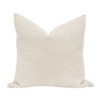 Beige textured pillow on a white background