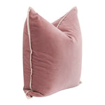 velvet blush down filled square throw pillow set