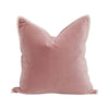 velvet blush down filled square throw pillow set