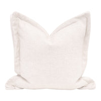 textured cream linen fabric throw pillow neutral set 