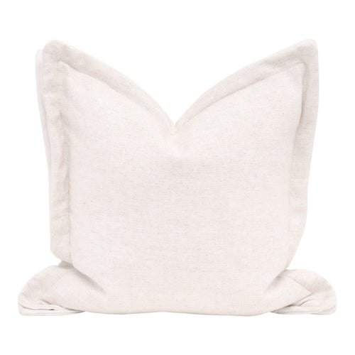 textured cream linen fabric throw pillow neutral set 