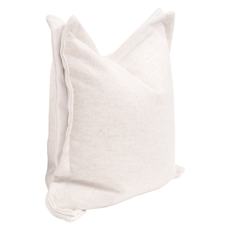 textured cream linen fabric throw pillow neutral set 