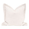 textured cream linen fabric throw pillow neutral set 