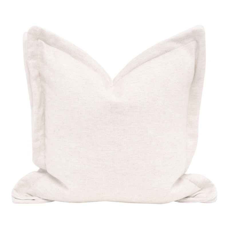 textured cream linen fabric throw pillow neutral set 