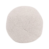 sphere cream round throw pillow down filled 