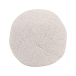 sphere cream round throw pillow down filled 