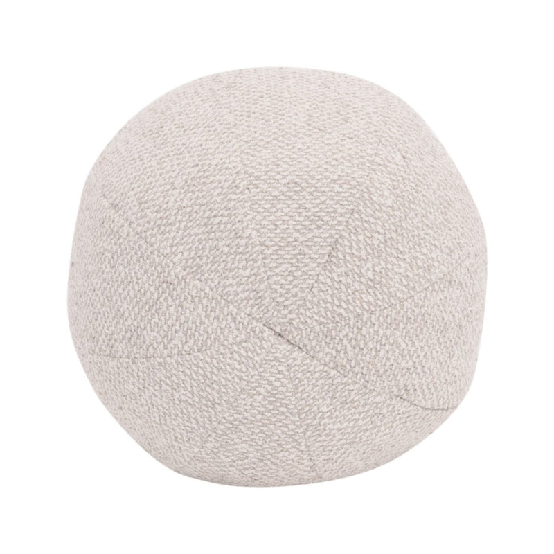 sphere cream round throw pillow down filled 