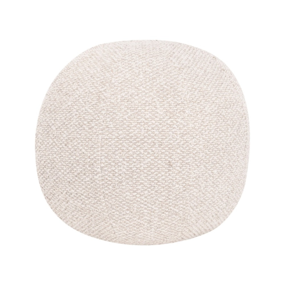 sphere cream round throw pillow down filled 
