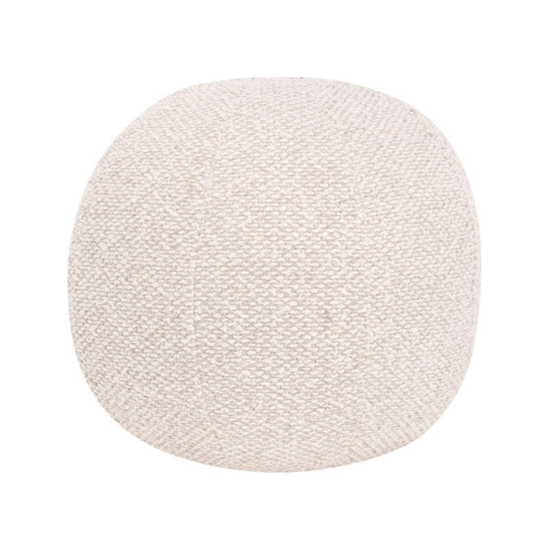 sphere cream round throw pillow down filled 