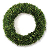 boxwood hanging wreath green round decor
