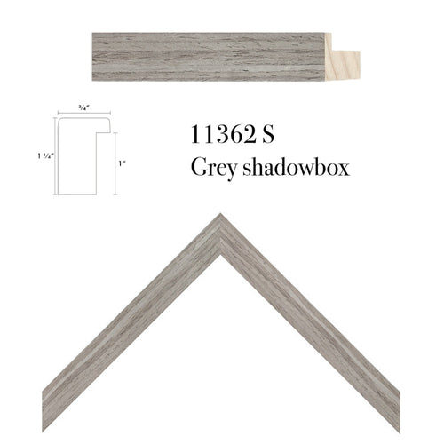  grey shadowbox frame