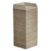 accent table hexagon braided seagrass coastal