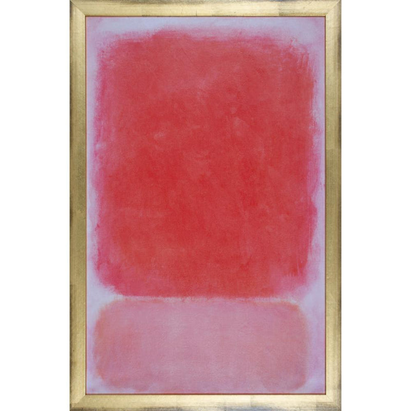 canvas art print modern hazy shades of red and pink