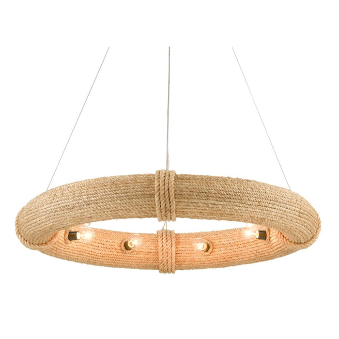 round rope wrapped suspension chandelier