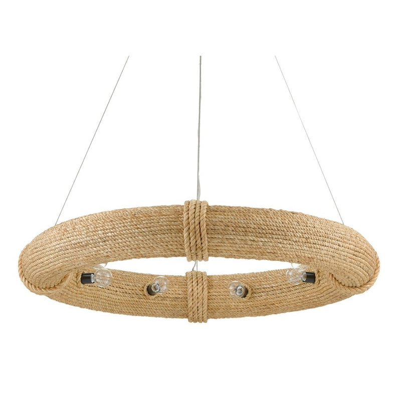 round rope wrapped suspension chandelier