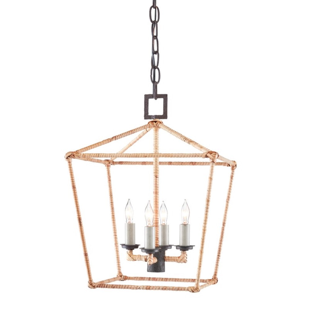 rattan wrapped iron hanging lantern light fixturerattan wrapped iron hanging lantern light fixture