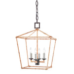 rattan wrapped iron hanging lantern light fixturerattan wrapped iron hanging lantern light fixture