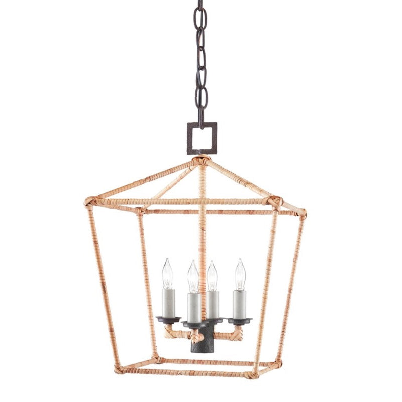 rattan wrapped iron hanging lantern light fixturerattan wrapped iron hanging lantern light fixture