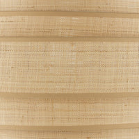 round natural grasscloth covered layered shades chandelier