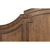 king bed husk finish arched headboard oak veneer