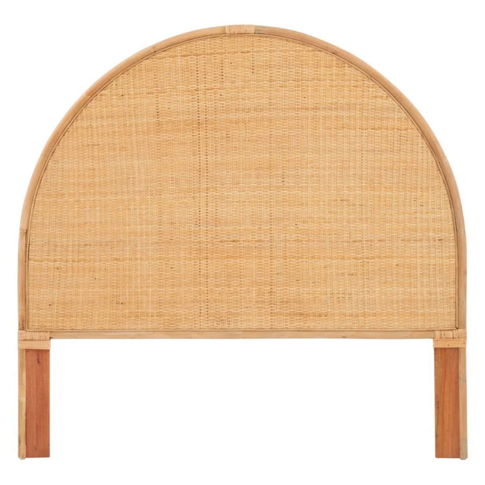 woven arched headboard rattan natural queen