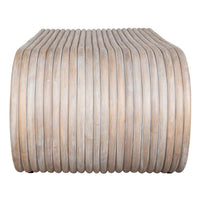 coffee table white washed rattan poles