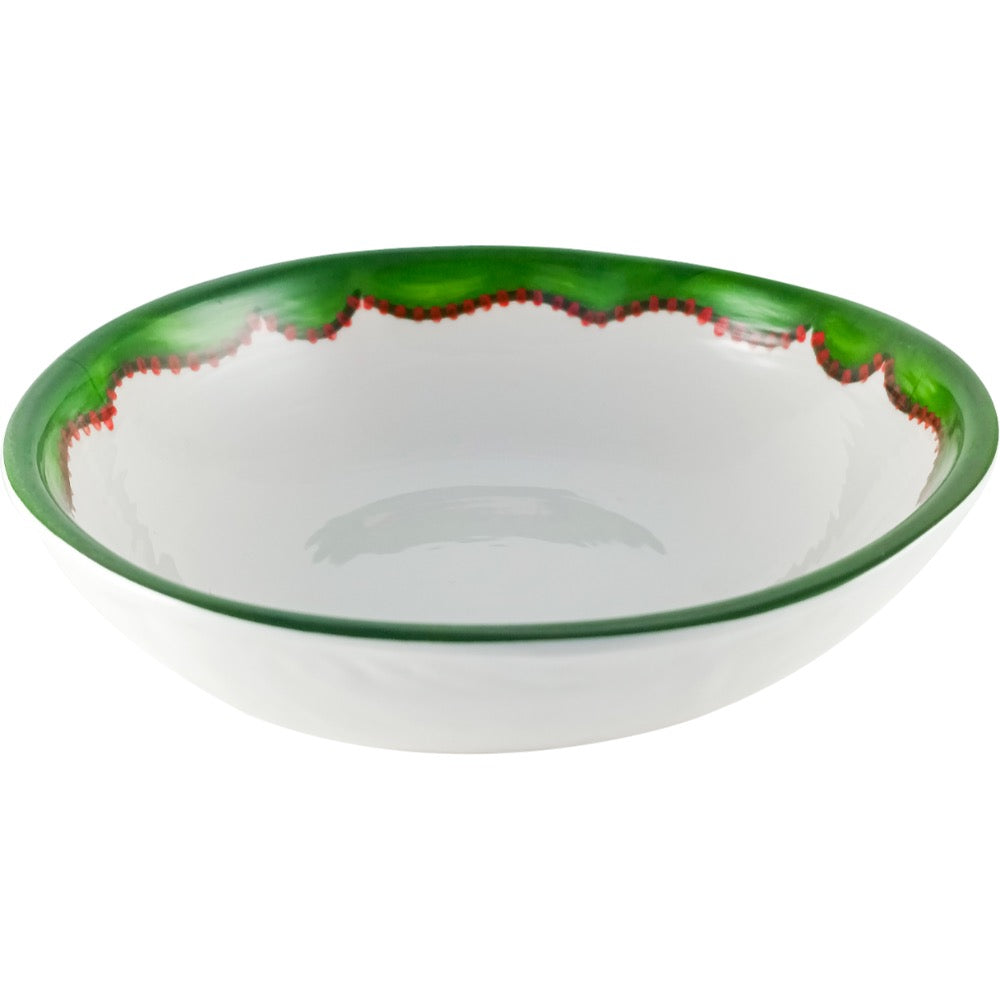 green rim berry melamine bowls set of 4