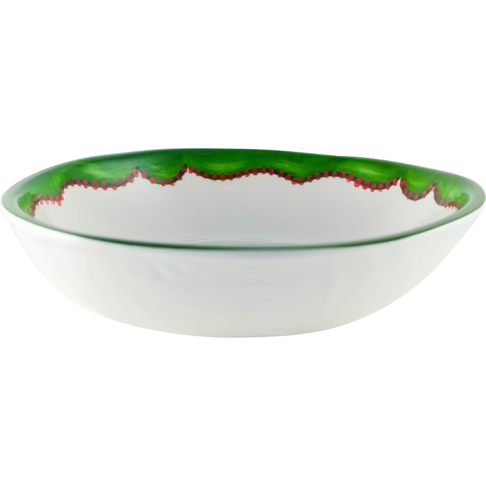 green rim berry melamine bowls set of 4