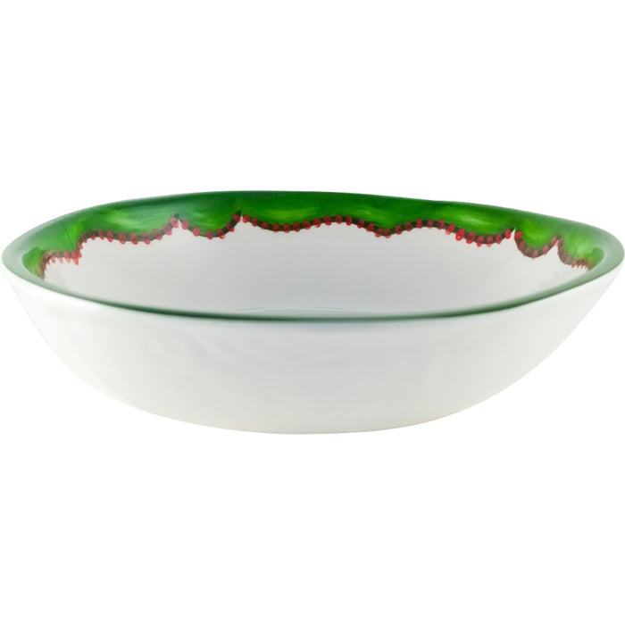 green rim berry melamine bowls set of 4