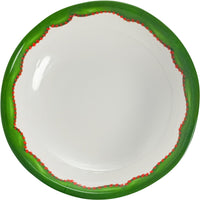 green rim berry melamine bowls set of 4