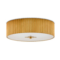 round ceiling mounted lighting fixture gold-leaf finish diffuser