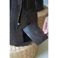 rustic iron ghost luminaries set of 2