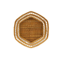 Hexagonal woven basket 