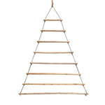 hanging triangle jute tree stick rungs