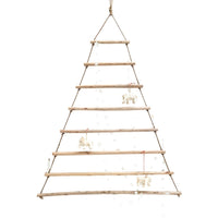 hanging triangle jute tree stick rungs