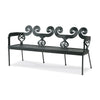 metal garden bench powder coated aluminum