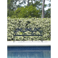 metal garden bench powder coated aluminum