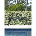 metal garden bench powder coated aluminum