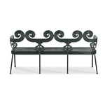 metal garden bench powder coated aluminum