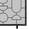 fireplace screen natural iron geometric gray finish 