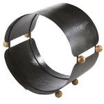 log holder modern hammered iron marble details round