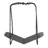 black finish hammered iron log holder 