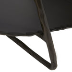 black finish hammered iron log holder 