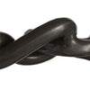 black finish hammered iron log holder 