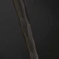 black finish hammered iron log holder 