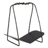 black finish hammered iron log holder 