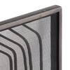 black iron mesh firescreen radial feet unique swirl detail