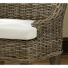 Luxury Designer Padma's Plantation Set of 2 Dining Chairs Grey Kubu Rattan Alfresco