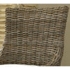 Luxury Designer Padma's Plantation Set of 2 Dining Chairs Grey Kubu Rattan Alfresco